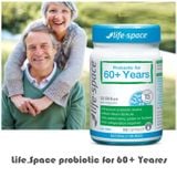  [ORDER 2W ĐÁP] Men vi sinh dành cho người trên 60 tuổi Life Space Probiotic For 60+ Years Hộp 60 viên nang 