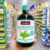  Nước diệp lục Swisse Chlorophyll 500ml bổ máu, giảm viêm nhiễm, nhanh lành vét thương, hỗ trợ hệ hô hấp và làm mát cơ thể 
