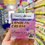  Kem nhau thai cừu Úc Healthy Care Lanolin Cream 100g 