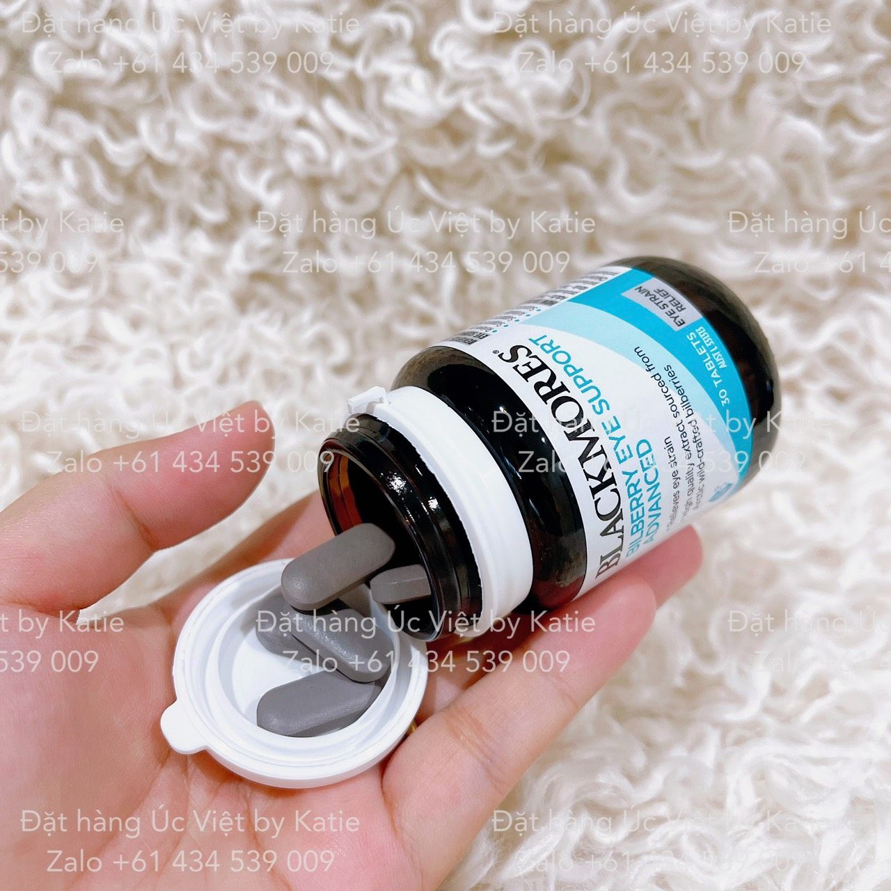  Thuốc bổ mắt chống ô xy hoá mạnh Blackmores Bilberry Eye Support Advanced Vitamin 30 Tablets 