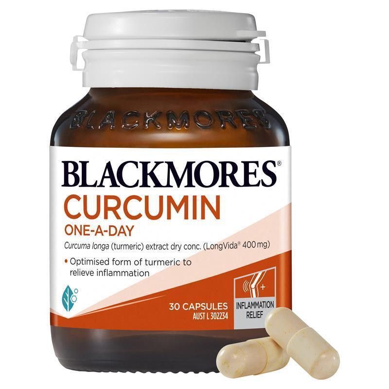  Viên uống chiết xuất tinh nghệ giúp giảm viêm hộp 30 viên Blackmores Curcumin One-a-Day Inflammation Vitamin 30 Capsules 