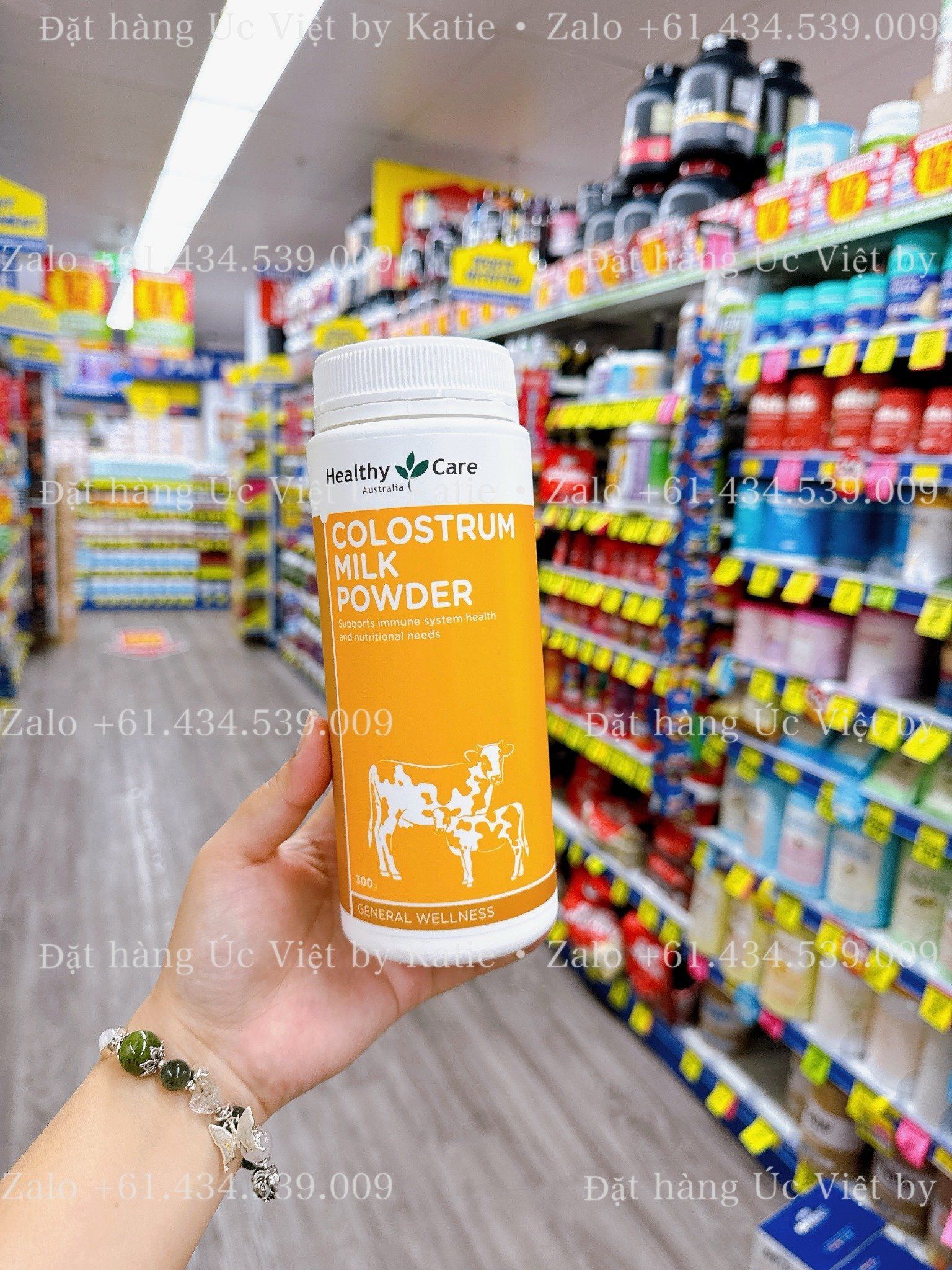  [ORDER 2W ĐÁP] Bột sữa bò non Healthy Care Colostrum Powder 300g dành cho trẻ em từ 1 tuổi 