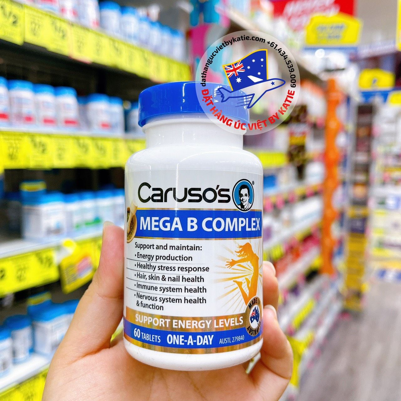  Viên vitamin B tổng hợp Caruso’s Mega B Complex 60 viên 