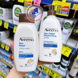  Sữa tắm và sữa dưỡng thể dành cho làn da khô Aveeno Active Naturals Skin Relief Moisturizing Body Wash/Lotion 