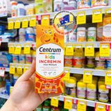  Siro vitamin tổng hợp cho bé biếng ăn từ 1 tuổi Centrum Kids Incremin Iron Mixture Cherry Flavour 200ml 