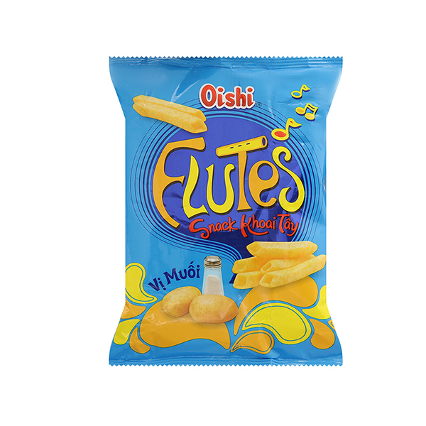 Snack Oishi Flutes Khoai Tây Vị Muối 32g
