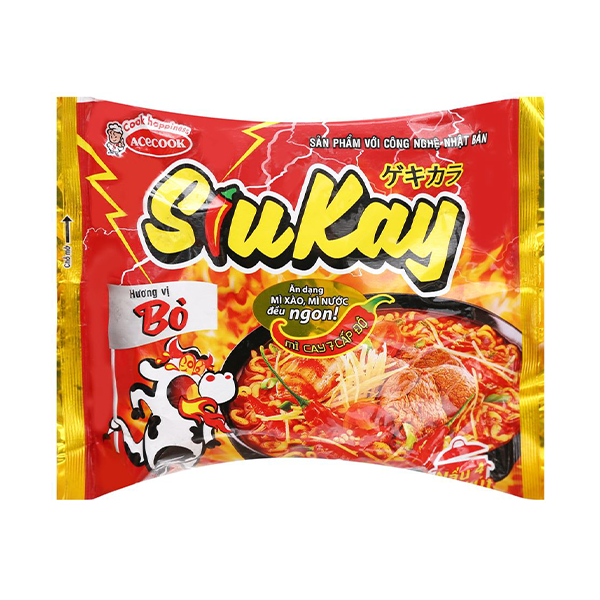 Mì Bò Siukay gói 128g