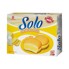 Bánh Bông Lan Kem Bơ Sữa Solo 252g