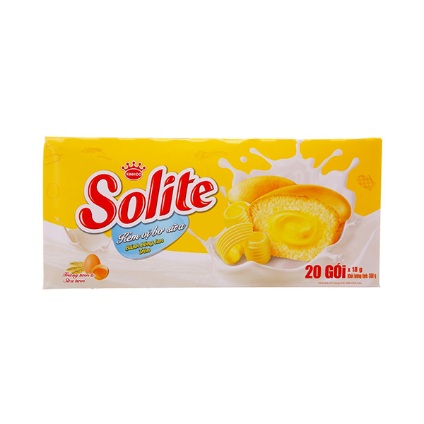 Bánh Solite Bông Lan Bơ Sữa 360g