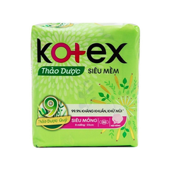 BVS Kotex Thảo Dược Siêu Mềm Siêu Mỏng Cánh 23cm