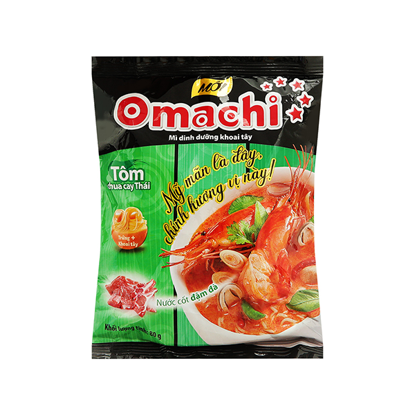 Mì Omachi Tôm Chua Cay Thái 80g