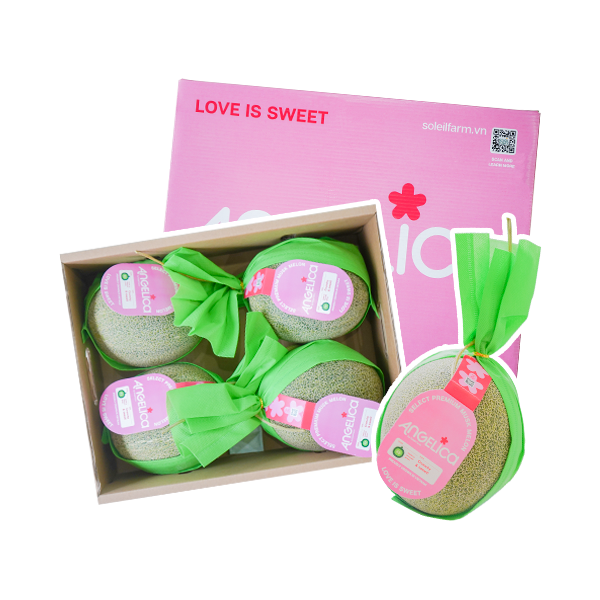 Dưa Lưới Ruột Xanh Angelica size L (1kg)