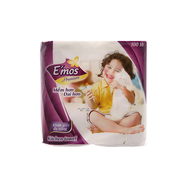 Giấy ăn Emos (100 tờ 2 lớp)