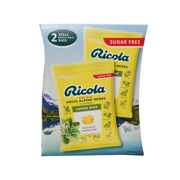 Kẹo Ngậm Ho Không Đường Ricola 105 viên