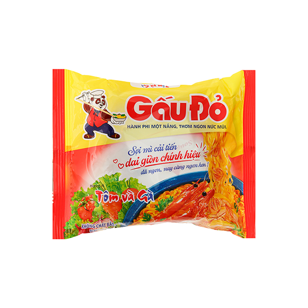 Mì Gấu Đỏ Vị Tôm và Gà