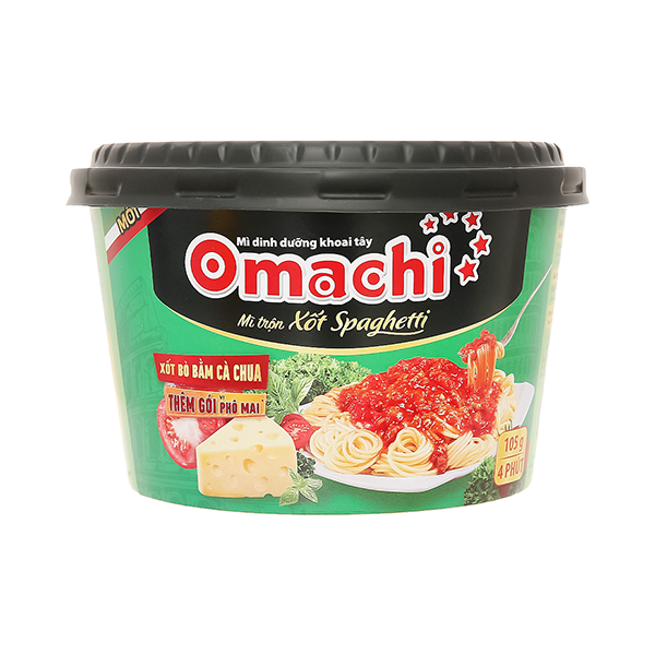 Mì Trộn Omachi Xốt Spaghetti hộp 105g