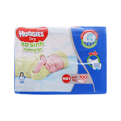 Miếng lót Huggies NB1 100M (<5kg)