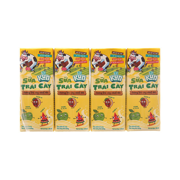 Sữa Kun Trái Cây Nhiệt Đới 180ml