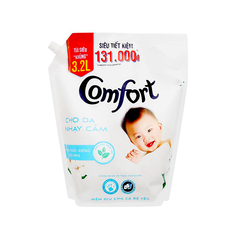 Nước Xả Comfort Đậm Đặc Cho Da Nhạy Cảm 3,2L