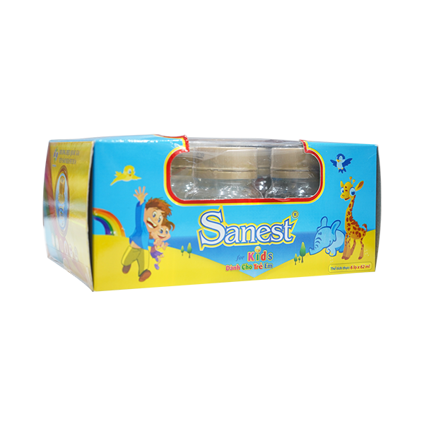 Yến Sào Sanest Trẻ Em 6 lọ 62ml 0161H6