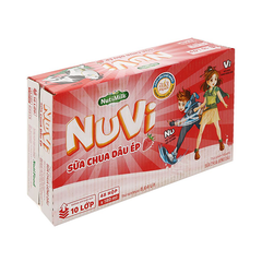 Sữa Chua Uống Nuvi Hương Dâu Ép 180ml