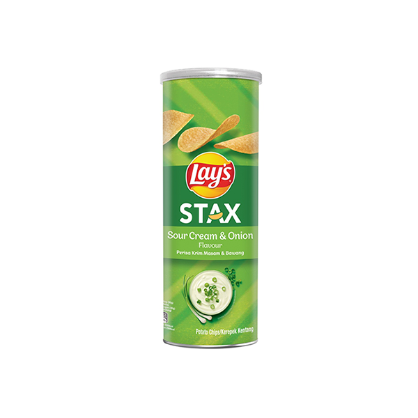 Snack Lays Stax Kem Hành 105g