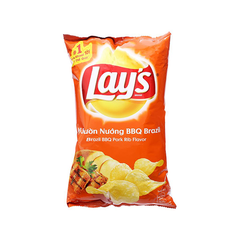 Snack Lays Vị Sườn Nướng BBQ Brazil 95g