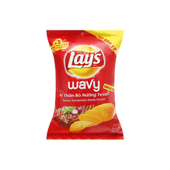 Snack Lays Wavy Thăn Bò Nướng Texas 63g