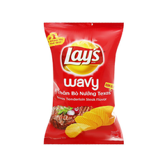 Snack Lays Wavy Thăn Bò Nướng Texas 95g