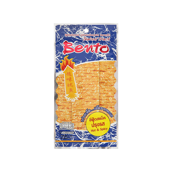 Bento Mực Tẩm Gia Vị Cay 18g (Xanh)