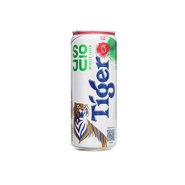 Bia Tiger Soju Vị Mận lon 330ml