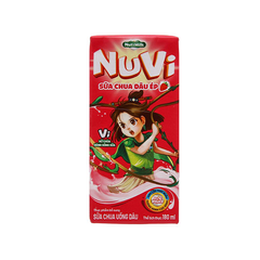 Sữa Chua Uống Nuvi Hương Dâu Ép 180ml