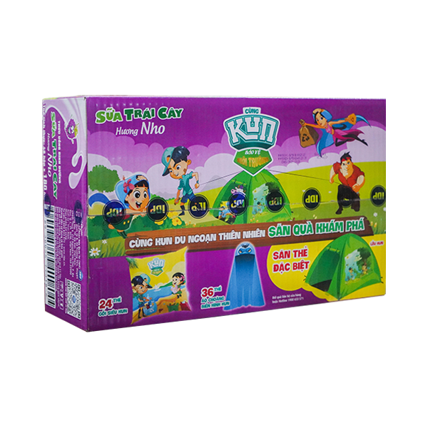 Sữa Trái Cây Kun Hương Nho 180ml