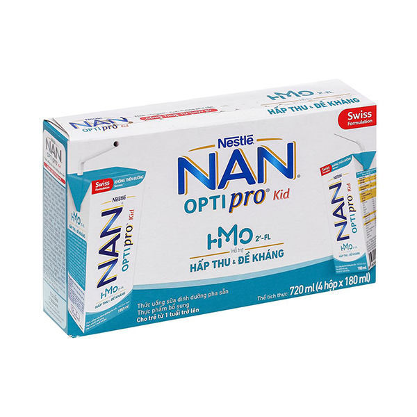 Sữa tiệt trùng Nestle Nan Optipro 180ml
