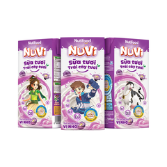 Sữa Trái Cây Nuvi Hương Nho 180ml