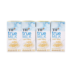 Sữa Tươi Bổ Sung Ngũ Cốc TH True Milk Light Meal 180ml