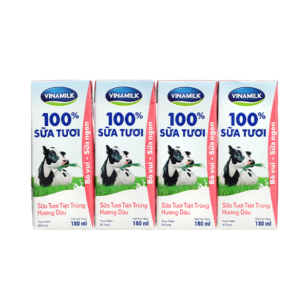 STTT Vinamilk Hương Dâu 180ml