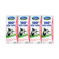 STTT Vinamilk Hương Dâu 180ml