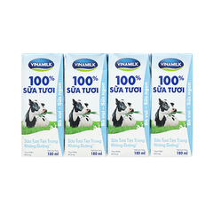 STTT Vinamilk Không Đường 180ml