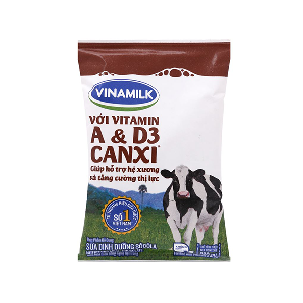 Sữa Tươi Tiệt Trùng Vinamilk Socola Bịch 220ml