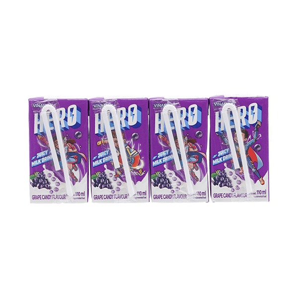 Sữa Trái Cây Hero hương Nho 110ml