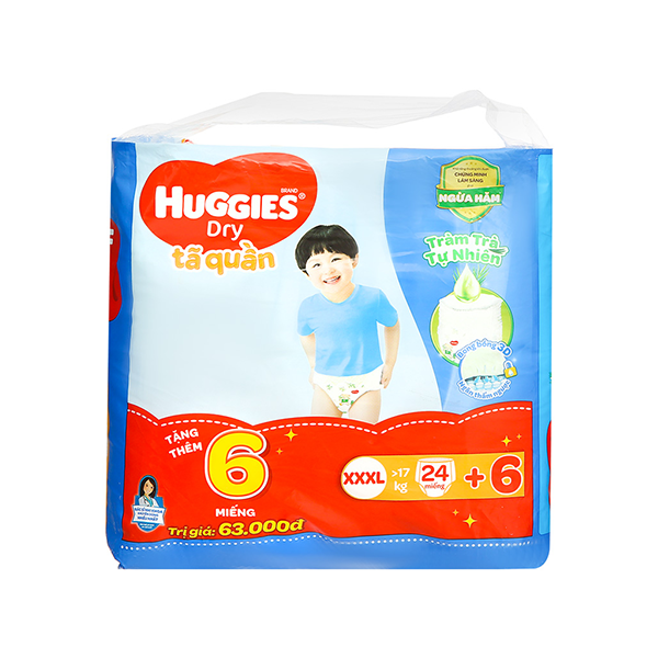 Tã Quần Huggies XXXl JMB (24M + 6M)