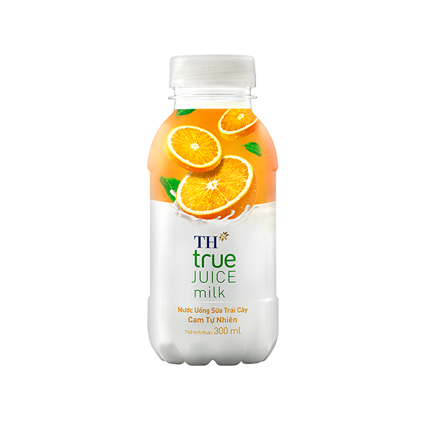 TH True Juice Milk Trái Cây Cam Tự Nhiên 300ml