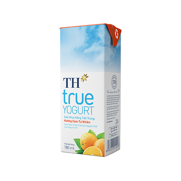 TH True Milk Sữa Chua Uống Hương Cam 180ml