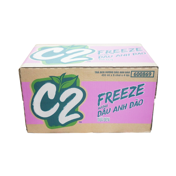 Trà Đen C2 Dâu Anh Đào 455ml