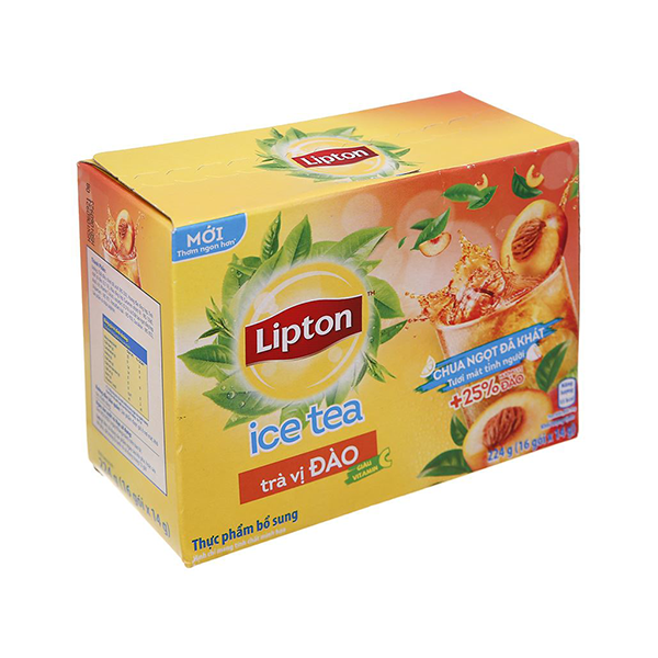 Trà Lipton Ice Tea Đào (16 Gói x 14g)