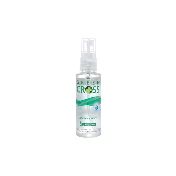 Xịt Rửa Tay Green Cross Trà Xanh chai 70ml