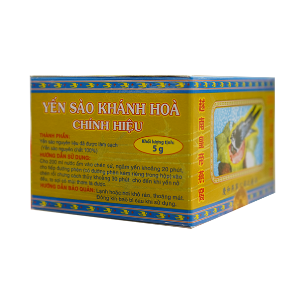 Yến Sào Đảo Thiên Nhiên Tinh Chế Hộp 5g - 012