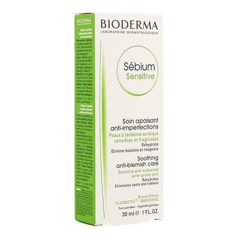 Kem dưỡng giảm mụn viêm nhạy cảm Bioderma Sebium Sensitive - 30 ml
