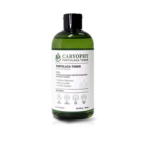 Toner Caryophy Portulaca 300ml – Nước hoa hồng Không Cồn (cho da dầu mụn ,da nhạy cảm)300ml